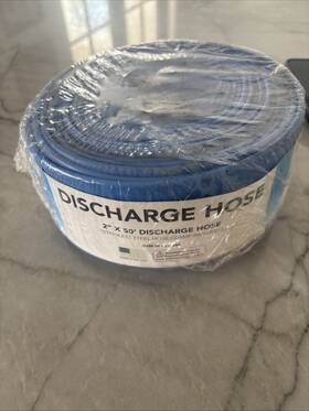 Qt-262 Quaker Plastics Swimming Pool Discharge Hose 2 Inch X 50 S. Steel Clamp Incl