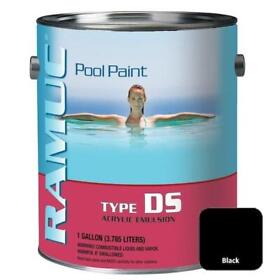 910132101 Ramuc Type Ds Acrylic Pool Paint 1 Gallon Black
