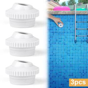 Redtagtown 616361653191 3pcs 1-1/2 Inch Mpt Swimming Pool Return Jet Nozzle Spout Spa 3/4 Opening Universal