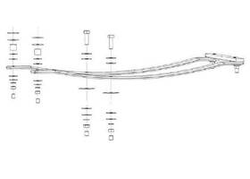 69209028 S.r. Smith 608 Cantilever Spring Assembly For 8-ft Pool Diving Boards