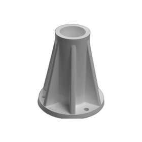 Saftron 817003013100 6 Inch Surface Mount For 1.9 Od Swimming Pool Ladder/rail Gray Used