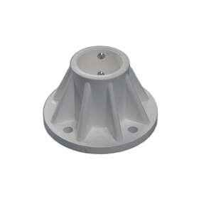 Sb-3-g-u-b Saftron 3 Inch Surface Mount For 1.9 Od Pool Ladder Or Rail Gray Used