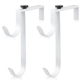 79326 Savita 2pcs Double Pool Pole Hooks Adjustable Thickened Panel White