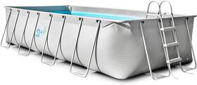 Slplrct16 Serenelife Rectangular Metal Frame Pool Set