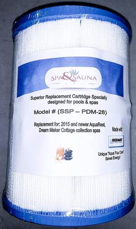 Spa & Sauna Parts 619730418391 And Replacement Cartridge Filter For Dream Maker Aquarest