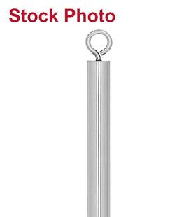 23614 Spectrum 8 Foot Tanager Backstroke Stanchion Post - .145 Inch Wall Stainless Steel