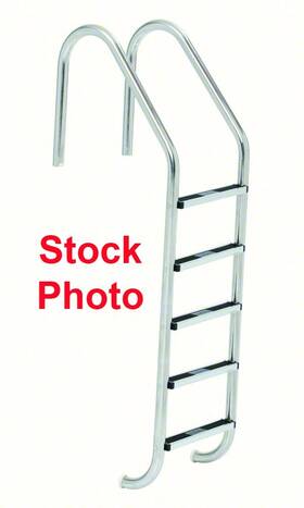 12013 Sr Smith 5-step 23 Inch Standard Ladder 1.50 O.d. X .120 - Stainless Steel Treads