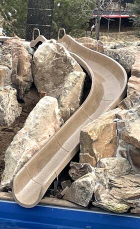 Rrs23a-cr-58 Sr Smith 23 Foot River Run Slide For Swimming Pool