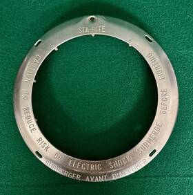 Wc352ss Sta-rite Starite Swimquip Light Face Ring Fasteners Not Included
