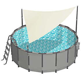 P501418f0 Summer Waves Canopy For 14-18ft Above Ground Pools Cool Gray Distressed Pkg