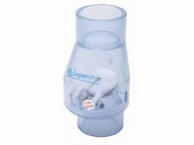 Sp0821-15c Super-pro 1.5 Inch S Clear Swing Pvc Check Valve With .5# Spring -