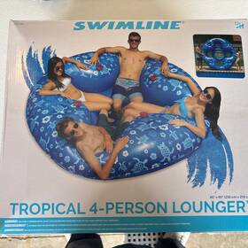 9041 Swimline Tropical 4-person Lounger