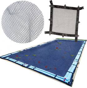 Co92545r Swimline Hydrotools Leaf Net Hd Winter Pool Cover For Above Ground 25 X 45 Ft