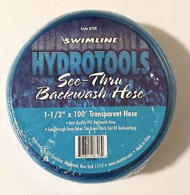 Swimline Hydrotools See Thru Swimming Pool Backwash Hose 100foot X 1 1/2inch