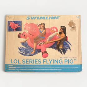 90266sl Swimline International Corp 56 Inch X Lol Series Flying Pig