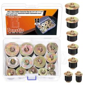 T-1347 Tanstic 14pcs Neoprene Rubber Expansion Plug 7 Sizes Automotive