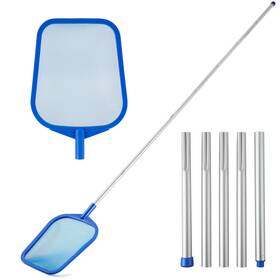 Taqlqw5jxgzh Tavaleu Pool Skimmer - Net With 5 Section Pole Blue