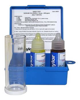 K-1766 Taylor 6598 Salt Test Kit Sodium Chloride Argentometric Drop