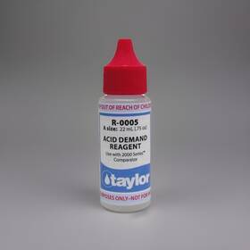 R-0005-a Taylor 840036000250 .75 Oz Acid Demand Reagent For 2000 Series Dropper Bottle -