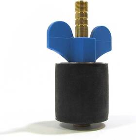 Technical Products 445027343380 Winter Rubber Plug With Valve For 1-1/2 Inch Pipe Blow Thru Stem 1