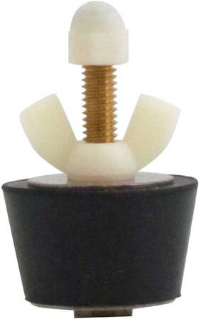 Technical Products 445030097089 Rubber Plug With Valve For 1-1/2 Inch Pipe Blow Thru
