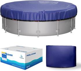 24ft160hh Thalirene Winter Round Pool Cover 24ft For Above Ground Pools 200gsm Thickend Tear-resist