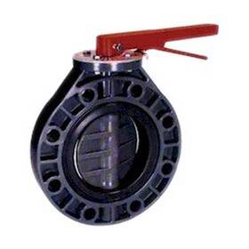 0600aspxoeewml Thermoplastic Valves 6 Inch Pvc Butterfly Valve With Handle