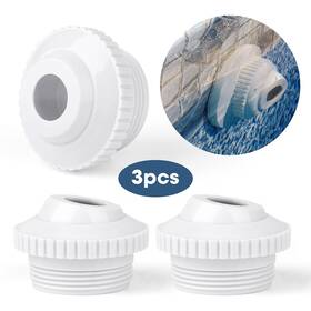 Thesiliconvalley 616361653511 3pcs Swimming Pool Spa Return Jet Nozzle Spout Fitting 1-1/2 Inch Mpt 3/4 Opening