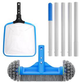 Bntz004 Tidymister Round Brush And Skimmer Net With 5.7ft Poles 4.6ft