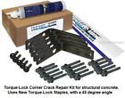 Tlr-45 Torque Lock Concrete Corner Crack Repair Kit Degree Radius Staples