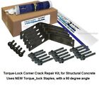 Tlr-90 Torque Lock Concrete Corner Crack Repair Kit Degree Radius Staples