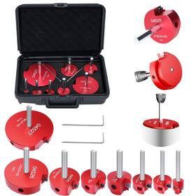 Usx1-0006 Tonchean 8 Pcs Pvc Pipe Reamer Kit With 1/2 In 3/4 1 1-1/4in 1-1/2in 2in 3