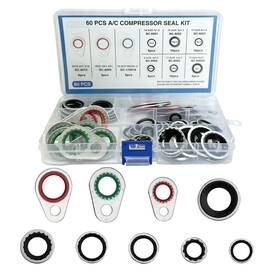 Tuxihapp-thp-131 Tuxihapp 60pcs A/c Compressor Seal Kit Automotive Air Conditioning Gasket Seals Assor