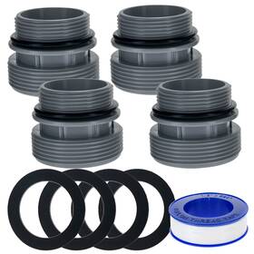 4560 U.s. Pool Supply 840234535226 Pack Of 4 Hose 40mm To 1.5 Inch Conversion Adapters Replacement Kit