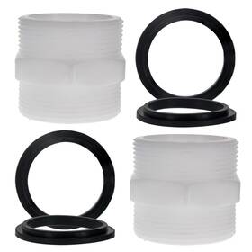U.s. Pool Supply 840234535233 2 Pack 1.5 Inch Split Hose Connector Adapter With Gaskets