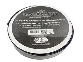 U.s. Pool Supply 848849085631 Black Rhino 1-1/2 Inch X 100ft. Heavy Duty Backwash Hose