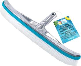 Bs-854 U.s. Pool Supply Brush Head For Inground Pools - 18 Inch Silver White Blue