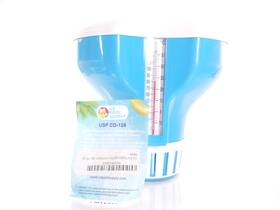U.s. Pool Supply Cd-128 Us Usp Cd -128 Deluxe Floating Chemical Dispenser With Thermometer
