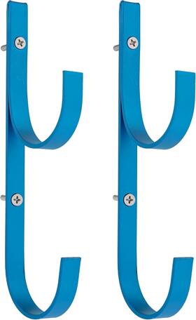Hg-203 U.s. Pool Supply Pole Hanger - 2 Blue Aluminum Hooks Poles