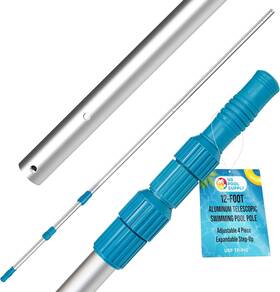 Tp-p12 U.s. Pool Supply Telescoping Pole 12-foot Aluminum 12 Foot