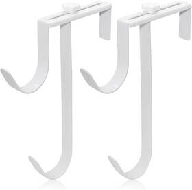 Uenhoy250612-002 Uenhoy 2 Pack Double Pool Fence Hooks For Pool-equipment Adjustable White