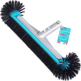 Pb04-bb Unipool Swimming Pool Brush Head With Round Ends 17.5 Inch Heavy Duty Blue &black