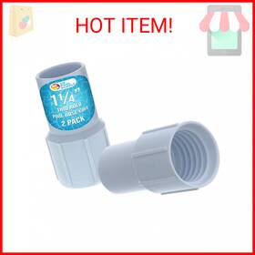 Us Pool Supply 840234512227 U.s. 1-1/4 Inch Hose Cuff 2 Pack - Swimming Replacement