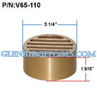 V65-110 Brass Deck Drain Grate