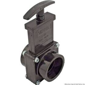 7101 Valterra Abs Gate Valve With Plastic Paddle And Handle 1-1/2 Slip X Black