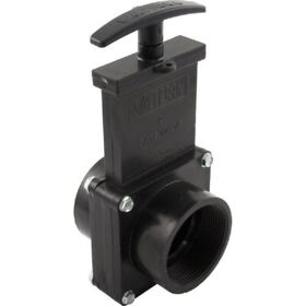 7207 Valterra Products Abs Gate Valve Black 2inch Fpt