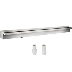 Pqsbjpjsw1500pqjsv0 Vevor Pool Fountain Stainless Steel Waterfall Spillway With Pipe Connector