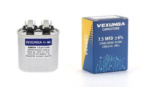 Cbb65a Vexunga Cbb65 Oval Run Start Capacitor Hvac Pool Pump 7.5uf 370/440vac 50/60hz