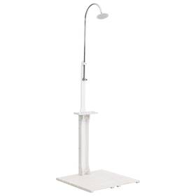 48207 Vidaxl Garden Shower White Wood
