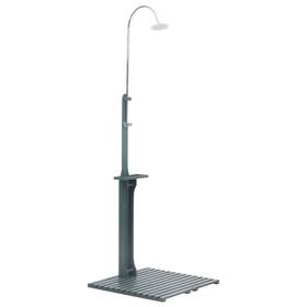 48208 Vidaxl Garden Shower Anthracite Wood